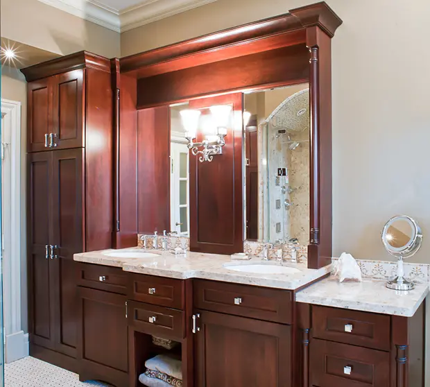 oversized kitchen island with prep space and modern design